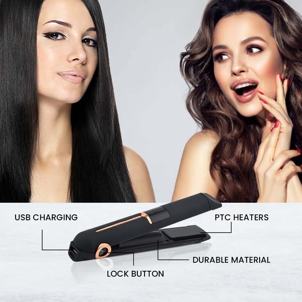 BEAUTECH: Cordless Hair Straightener (Black)