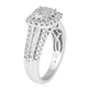 New York Close Out -10K White Gold Diamond (I1-I2/G-H) Ring 1.00 Ct, Gold wt. 5.70 Gms