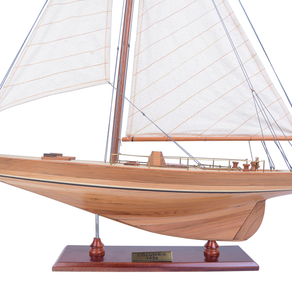 Decorative Wooden Columbia 1958 Yacht Model  (Size 61x12.7x78.7 Cm)