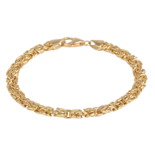 Ottoman Treasure  18K Yellow Gold Byzantine Bracelet (Size 7.5), Gold wt 5.70 Gms.