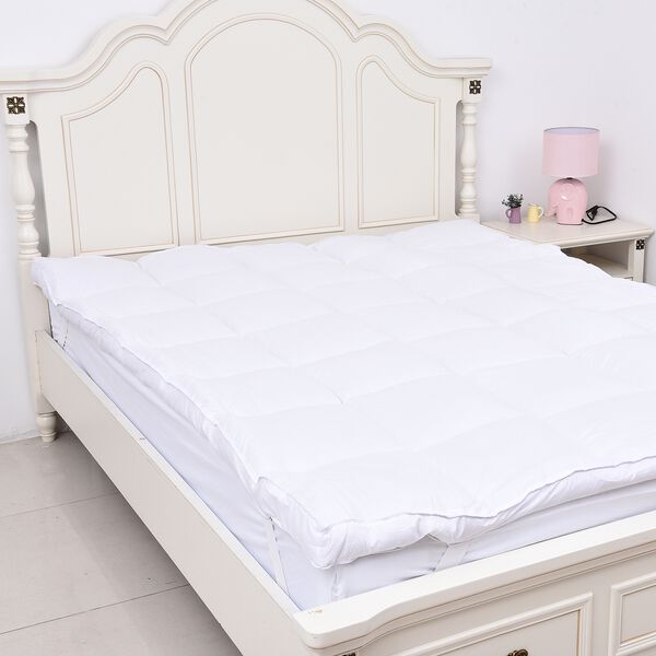 Faux Down All Season Mattress Topper In King Size Tjc