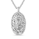 RACHEL GALLEY Pebble Collection - Rhodium Overlay Sterling Silver Pendant with Chain (Size 30)