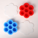 Set of 2 - Ice Ball Moulds with Cover (Size 21x19x4cm) - Blue & Red