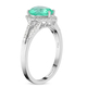 RHAPSODY 950 Platinum AAAA Boyaca Colombian Emerald and Diamond (VS/E-F) Ring 1.60 Ct.