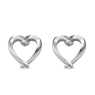RACHEL GALLEY Rhodium Overlay Sterling Silver Stud Earrings (With Push Back)