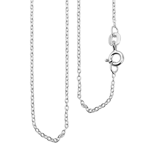 Hatton Garden Italian Made Belcher Chain Necklace in Sterling Silver 16 Inch