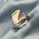 Personalised Engravable Initial Z Ring