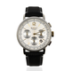 GANT WILMER Multi-Function Mens White Dial Watch with Black Leather Strap