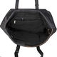 Marcia Metallic Tote Bag with Handle Drop (Size 35x30x18 Cm) - Black