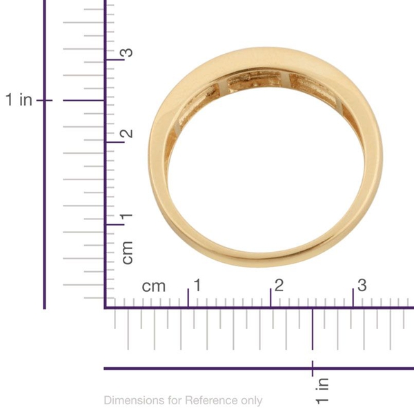 ILIANA 18K Y Gold IGI Ceritfied Diamond (Rnd) (VS-SI/G-H) Half Eternity Band Ring 0.500 Ct.