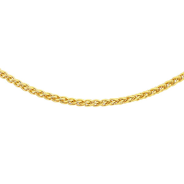 Close Out Deal 9K Yellow Gold Spiga Chain (Size 20)