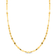 Maestro Collection - 9K Yellow Gold Forzatina Sparkle Necklace (Size - 22) with Spring Clasp