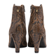 Ravel Levisa Snake Pattern Leather Heeled Ankle Boots (Size 5) - Brown