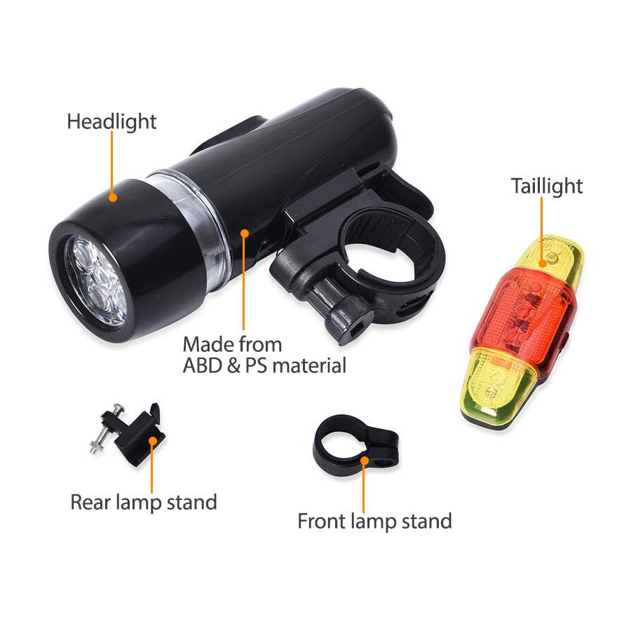 2 Piece Set - Two Multi Purpose Headlights and Two Tail Lights with 3 modes of Light (Battery Excluded)