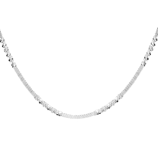 JCK Vegas Collection Alternate Margarita Necklace in Sterling Silver 7 Grams 18 Inch