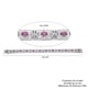 African Ruby (FF) and Natural Cambodian Zircon Bracelet (Size 7.5) in Platinum Overlay Sterling Silver 11.50 Ct, Silver wt 21.00 Gms