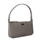 ASSOTS LONDON Zara 100% Genuine Leather Croc Embossed Handbag (Size 25x14x5 Cm) - Ice Grey