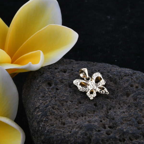 Royal Bali Collection 9K Yellow Gold Butterfly Pendant