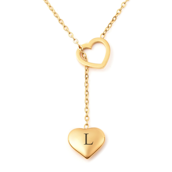 Personalised Engravable Stunning Heart Necklace, Size 17+2 Inch, Stainless Steel