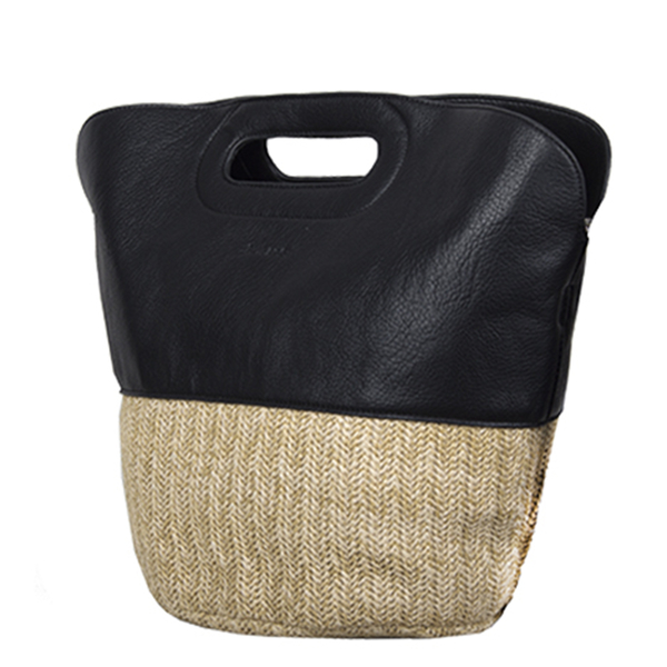 Bulaggi Collection - Silt Handbag with Zipper Closure (Size 24x31x19 Cm ) - Black