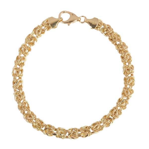 Ottoman Treasure  18K Yellow Gold Byzantine Bracelet (Size 7.5), Gold wt 5.70 Gms.