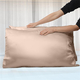 SERENITY NIGHT 100% Mulberry Silk Pillowcase Infused with Hyaluronic & Argan Oil in Champagne (Size 75x50 Cm)