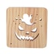 3D Wooden LED Light Halloween Pattern with USB Port (Size: 19x19x3cm)