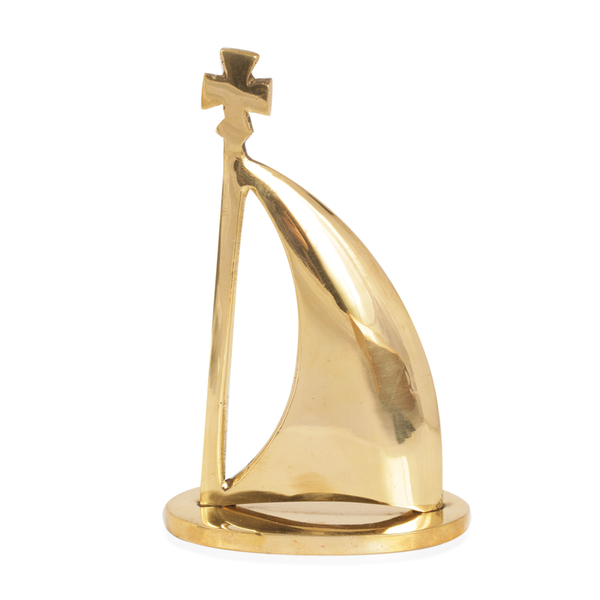 Home Decor - Boat Paper Weight in Gold Bond