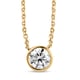 Moissanite Pendant with Chain (Size 18) in 14K Gold Overlay Sterling Silver 1.04 Ct.