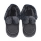 Rabbit Faux Fur Shoes - Black