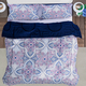 3 Piece Set - Serenity Night Microfiber Digital Printed Comforter (Size 225x220cm) King Size and 2 Pillow Sham (Size 75x50cm) - Navy & Multi