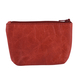 Assots London Diana 100% Genuine Leather Zip Top Coin Purse in Red (Size 11x2x8cm)