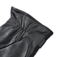 100% Genuine Leather Gloves (Size 21x10cm) - Black