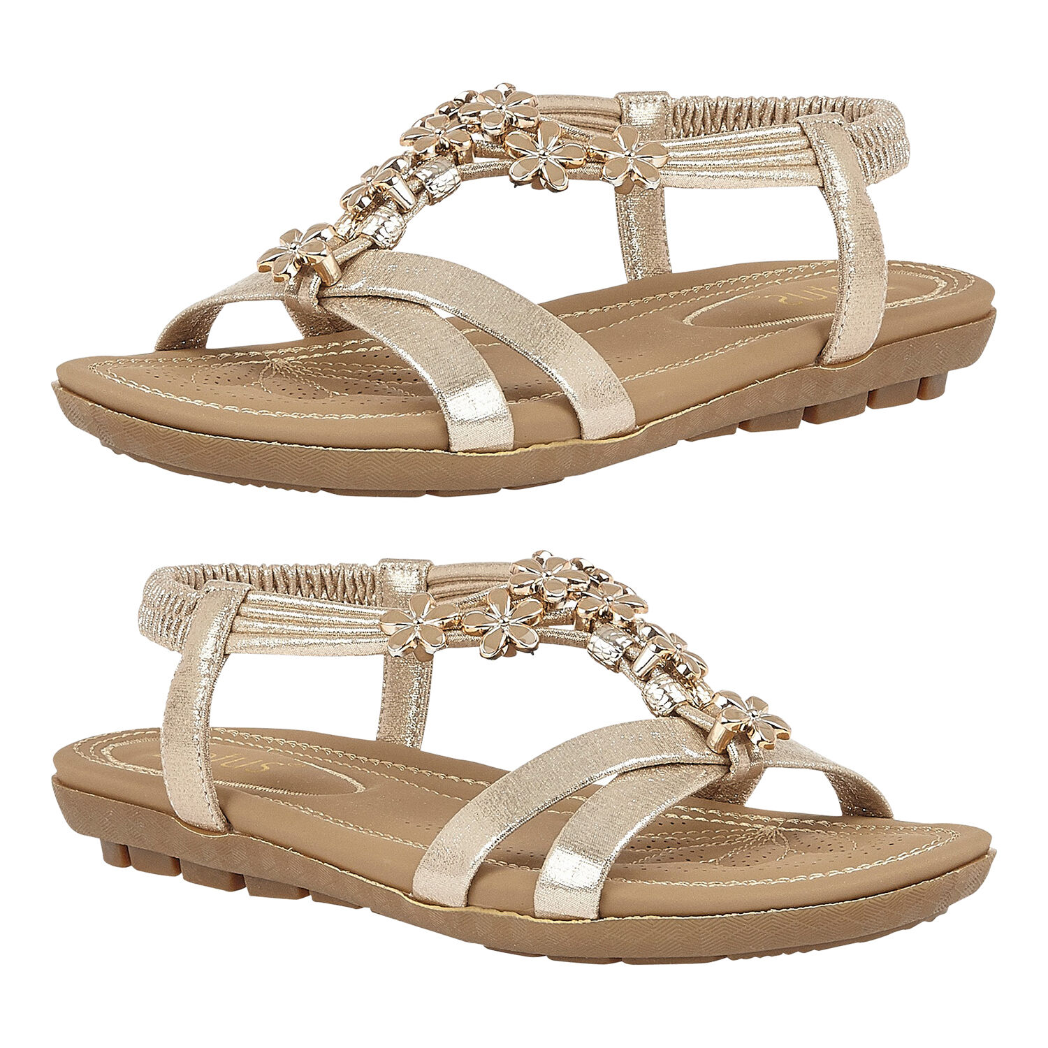 Lotus Lucine Sandals - Gold