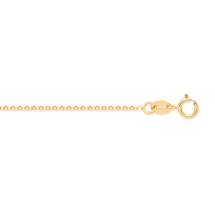 Close Out Deal- 9K Yellow Gold Diamond Cut Belcher Necklace (Size 20) with Lobster Clasp