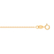 Hatton Garden Close Out Deal- 9K Yellow Gold Diamond Cut Belcher Necklace (Size 20) with Lobster Cla
