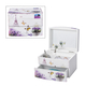 2 Layer Musical Butterfly and Tower Printed Jewellery Box with Drawer and Inside Mirror (Size 13x10x