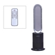 5 in 1 Electric Bladeless Heater/Fan with Remote Control  Grey and Silver