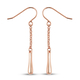 LucyQ Drip Collection - Hook Earrings in Rose Gold Overlay Sterling Silver
