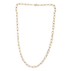 NY Close Out Deal - Gold Overlay Sterling Silver Paperclip Necklace with Lobster Clasp (Size - 24)