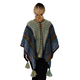 Thermal Blue and Multi Kimono with Tassel (One Size fits Most)