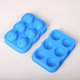 Set of 2 - Ice Ball Moulds with Cover (Size 12x17.5x5cm) - Blue & Red