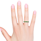 Limited Edition - RHAPSODY 950 Platinum AAAA Chrome Diopside Half Eternity Band Ring 1.35 Ct, Platinum wt 5.75 Gms
