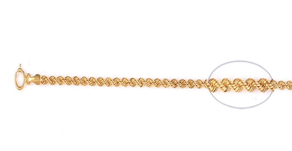 Vicenza Collection 9K Yellow Gold Rope Chain (Size 30) 2.43 Grms.
