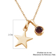 Mozambique Garnet 2 Pcs Pendant with Chain (Size 20) with Lobster Clasp in 14K Gold Overlay Sterling Silver