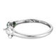 Green Onyx Bangle (Size 7.5) with Spring Ring Clasp in Stainless Steel 5.69 Ct.