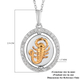 Natural Cambodian Zircon Zodiac-Scorpio Pendant with Chain (Size 20) in Yellow Gold and Platinum Overlay Sterling Silver, Silver wt. 7.00 Gms