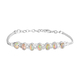 One Time Deal- Ethiopian Welo Opal Bracelet (Size - 7.5 with Extender) in Sterling Silver 2.37 Ct, S