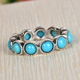 Arizona Sleeping Beauty Turquoise Ring in Platinum Overlay Sterling Silver 2.87 Ct.