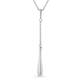 LucyQ Drip Collection - Pendant with Chain (Size 18 with 2 inch Extender) with Lobster Clasp in Rhod